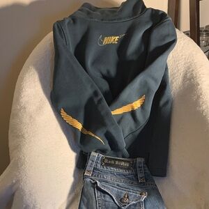 Nike Teal Jacket with Gold Details